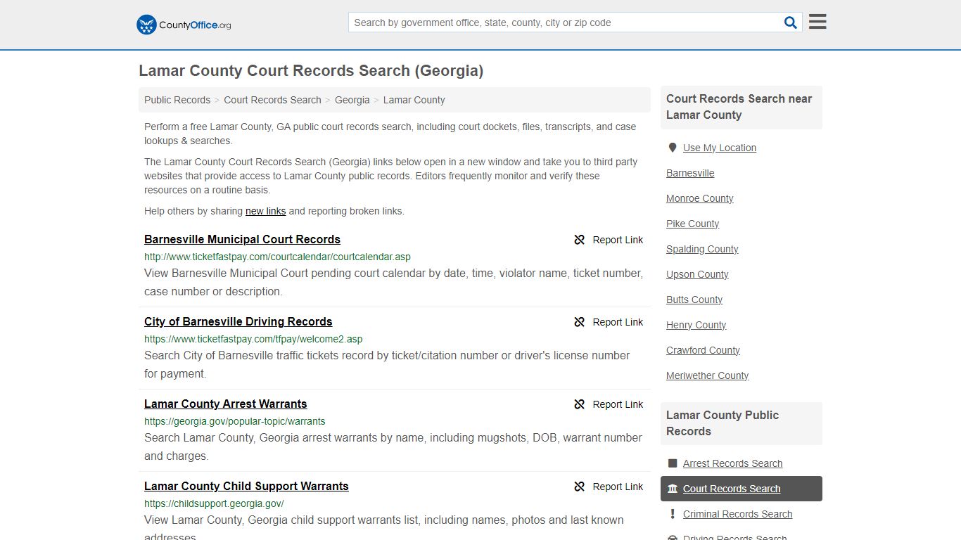 Court Records Search - Lamar County, GA (Adoptions, Criminal, Child ...