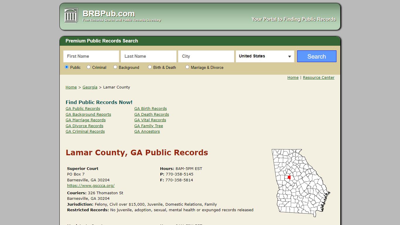 Lamar County Public Records | Search Georgia Government Databases