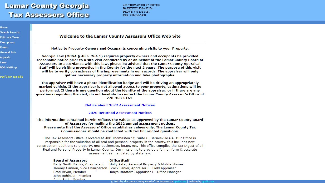 Lamar County Tax Assessor's Office - Schneider Geospatial